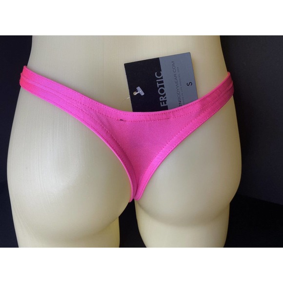 N2N Hot Pink Little Beach Thong - Size Small - Picture 2 of 2
